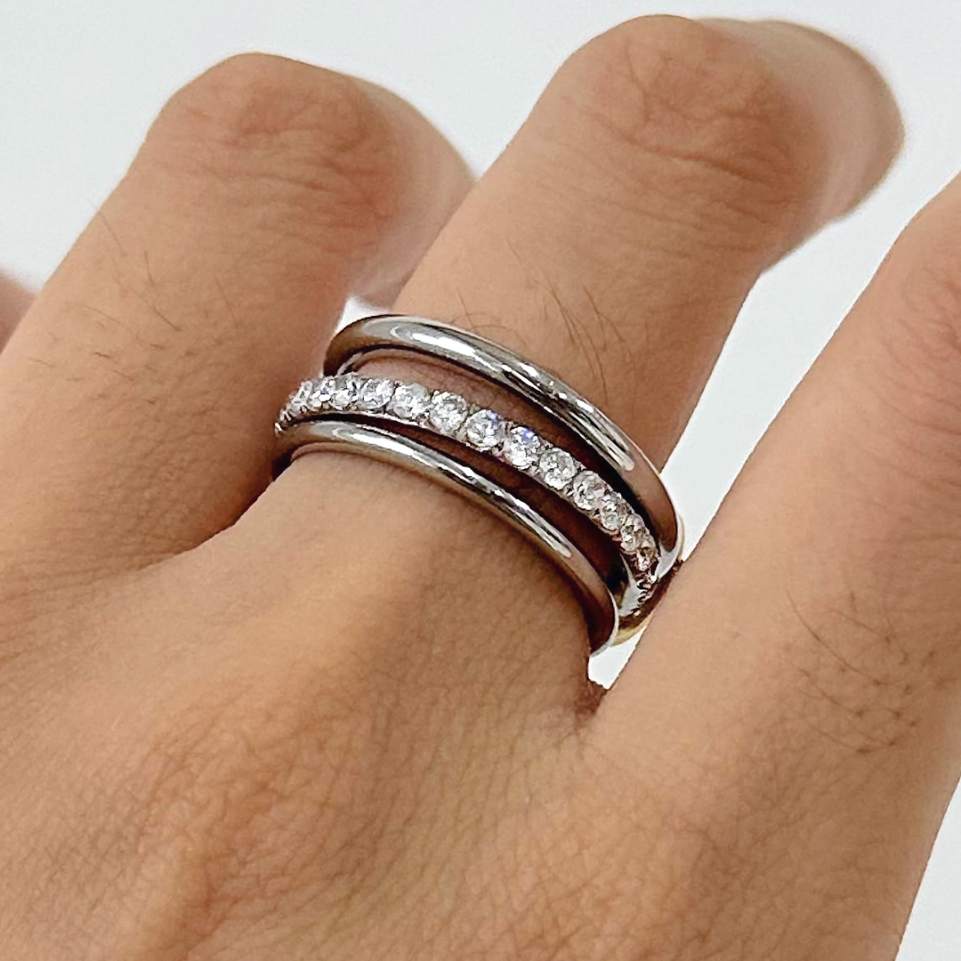 Desiree Stacked Diamond Ring