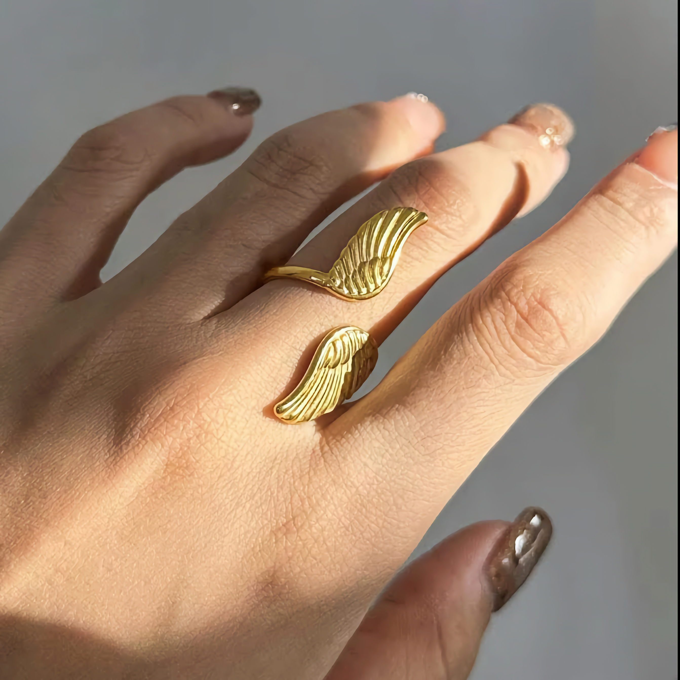 Sparrow Gold Wing Ring Image