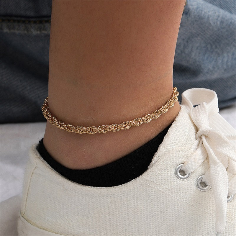 Leila Rope Chain Anklet Image