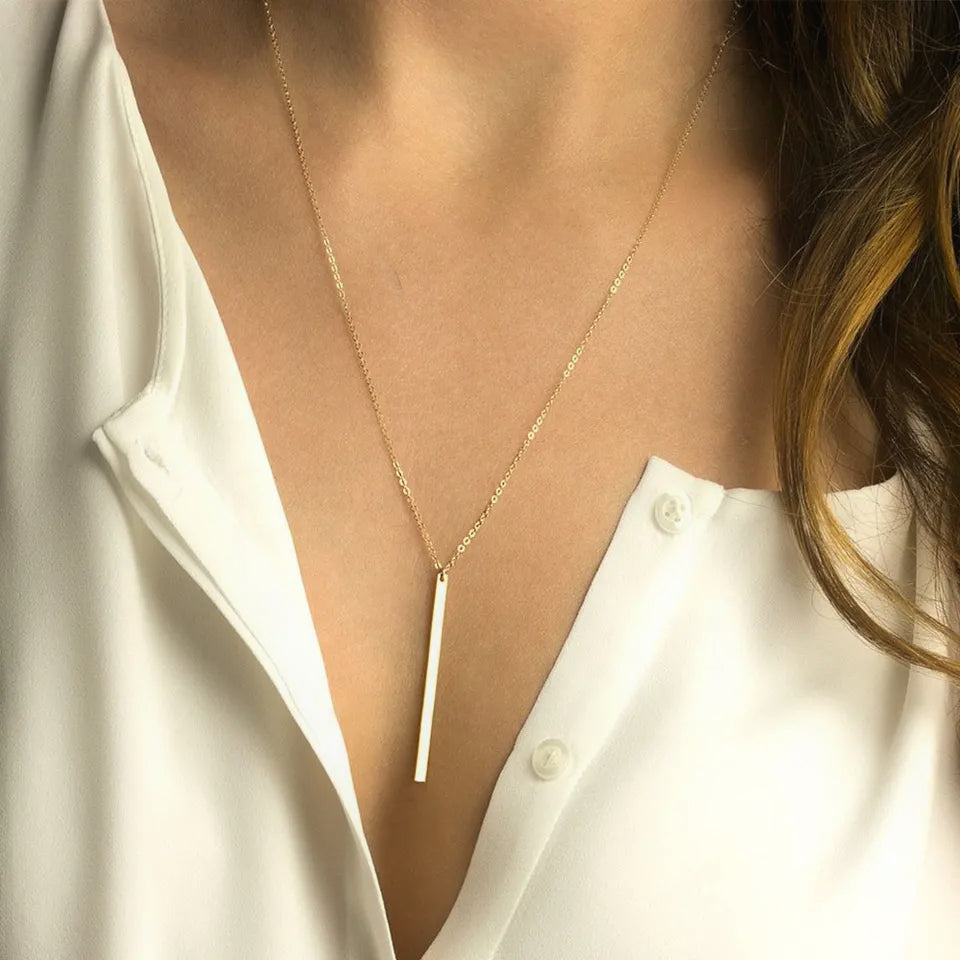 Allison Gold Bar Necklace