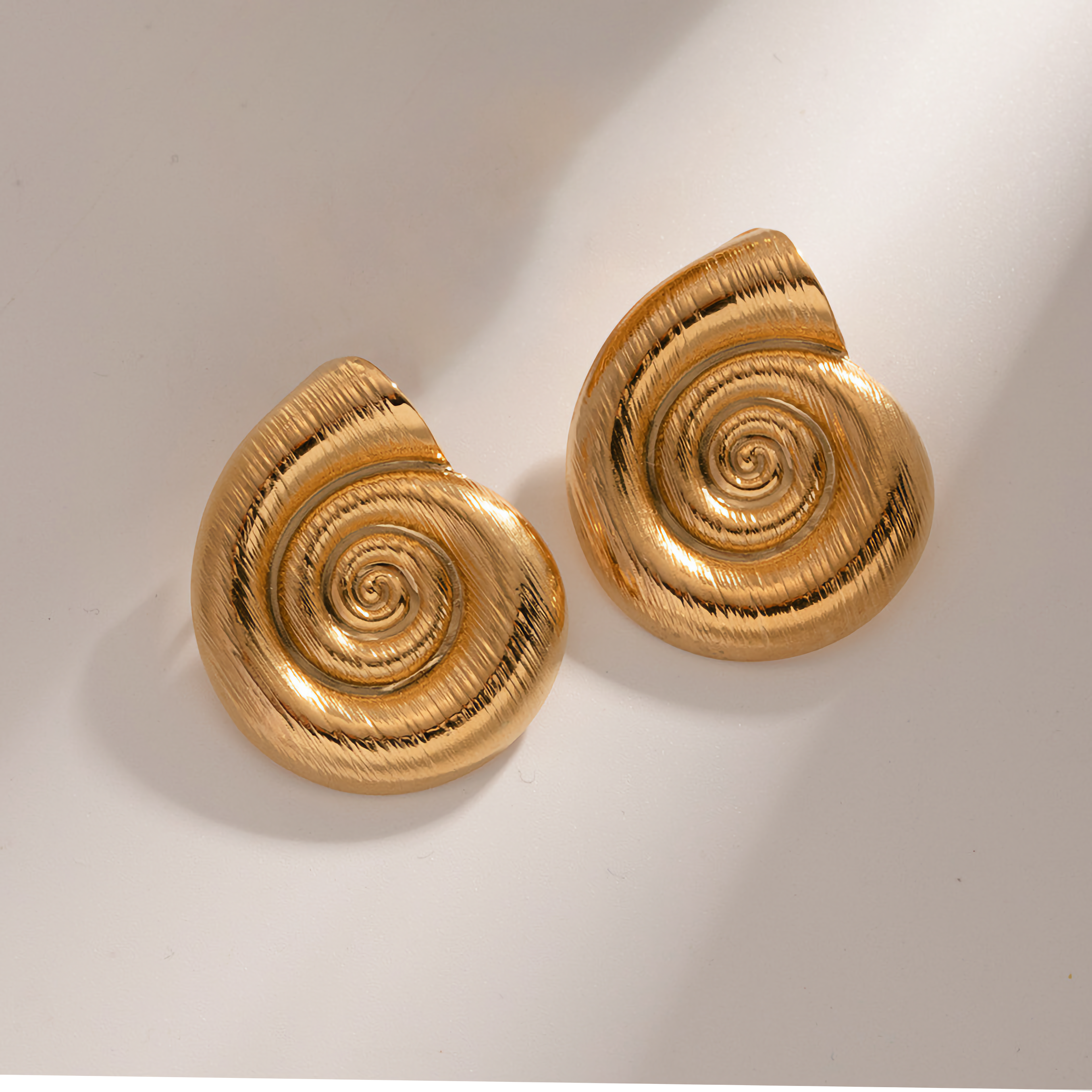 Nauticia Gold Shell Earrings Image