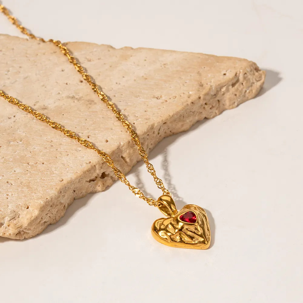Vesper Gold Heart Necklace