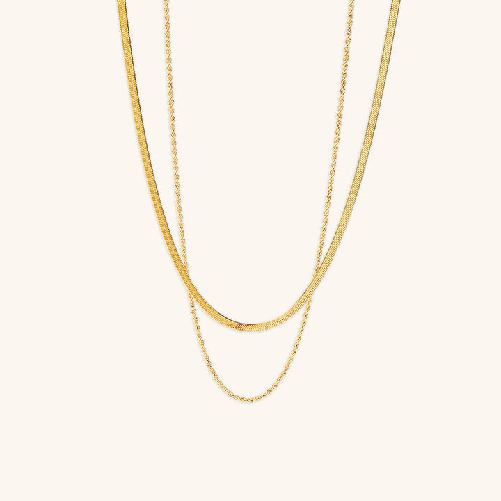 Hailey Layered Gold Chain Necklace