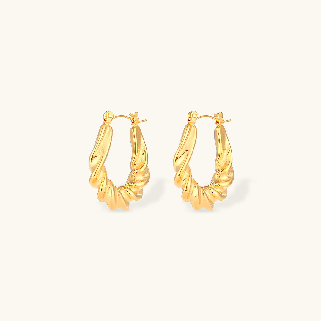 Adaline Twist Hoop Earrings Image