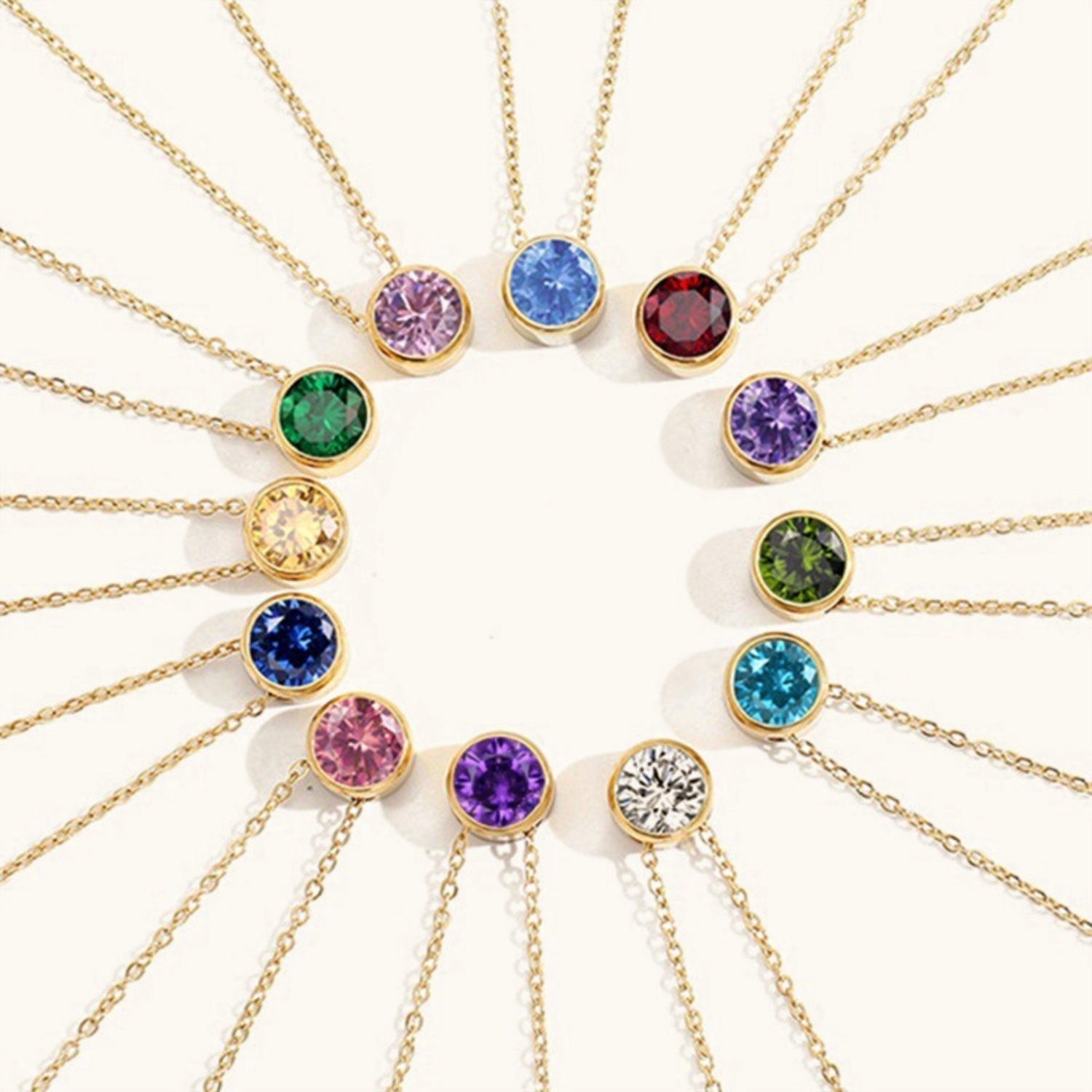 Amelia Birthstone Necklace Image