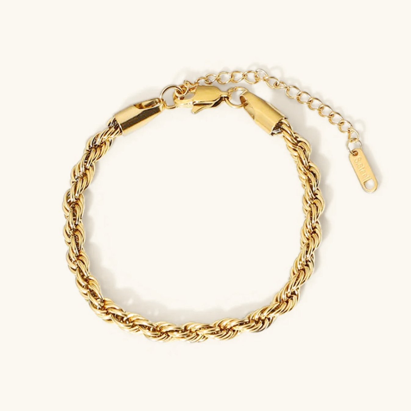 Clara Rope Chain Gold Bracelet Image