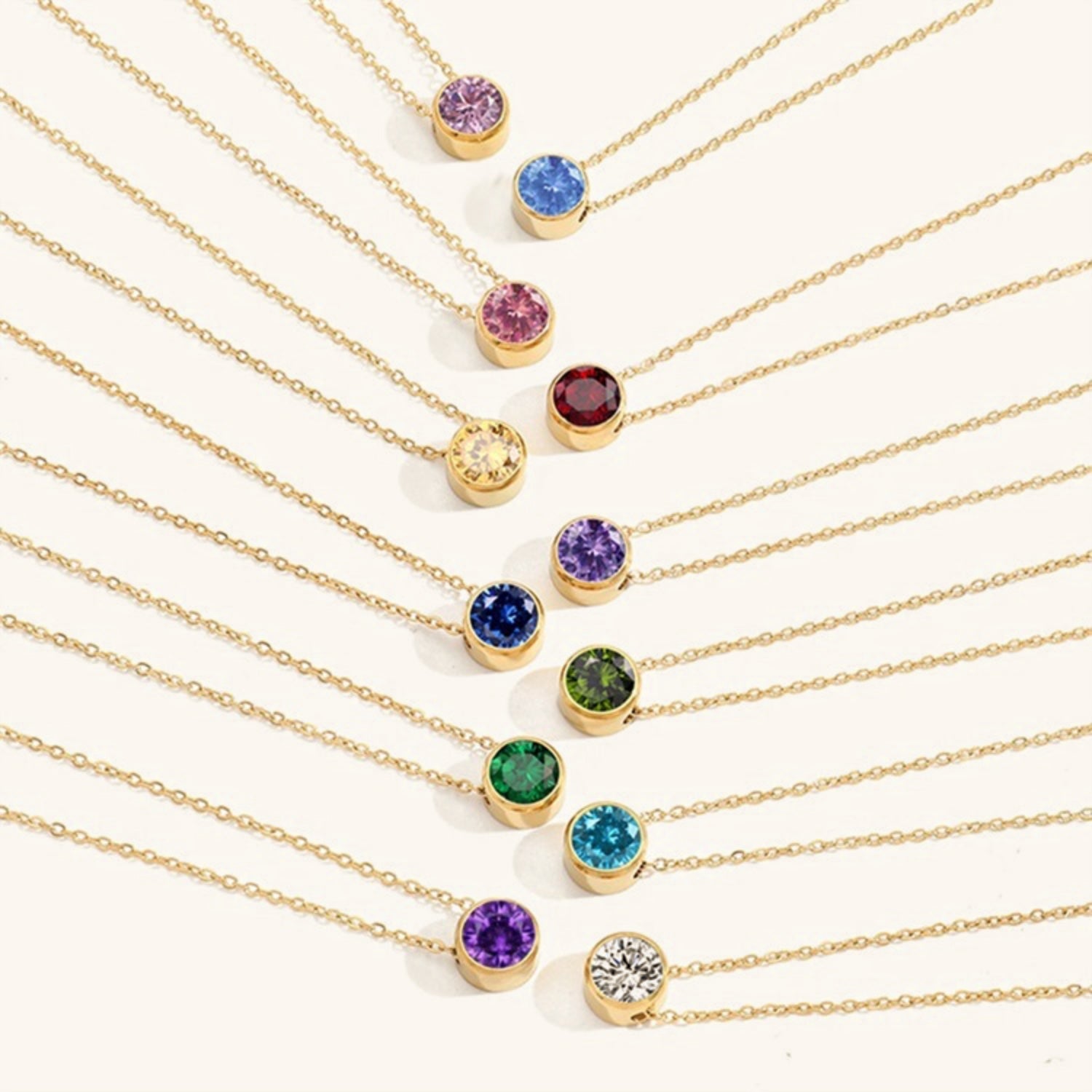 Amelia Birthstone Necklace Image