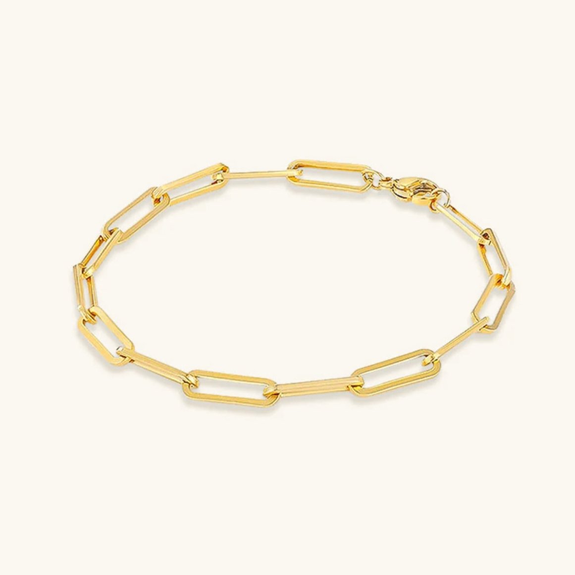 Eloise Gold Paperclip Bracelet Image