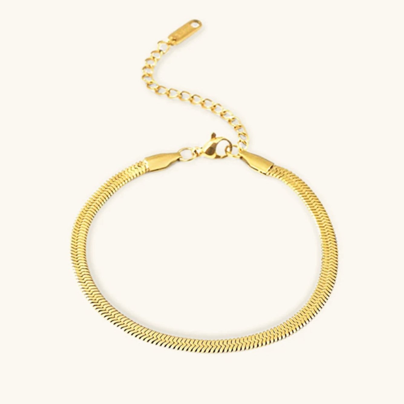 Ellaine Gold Herringbone Bracelet Image