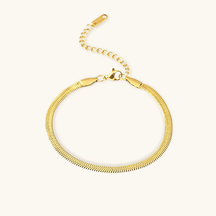 Ellaine Gold Herringbone Bracelet
