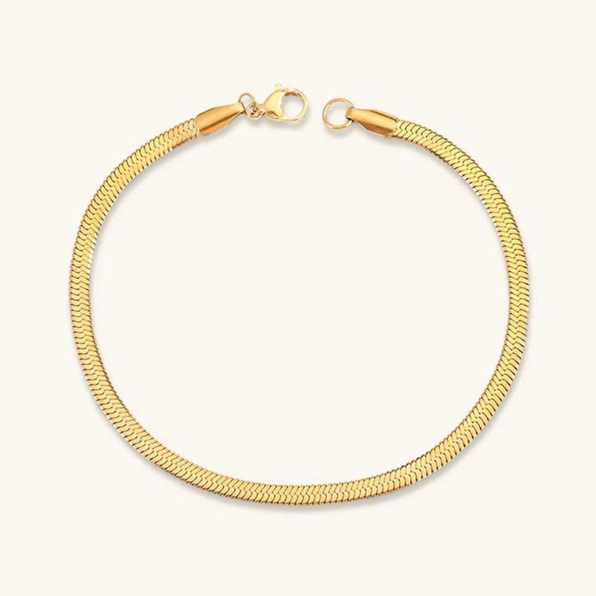 Vida Gold Herringbone Bracelet Image