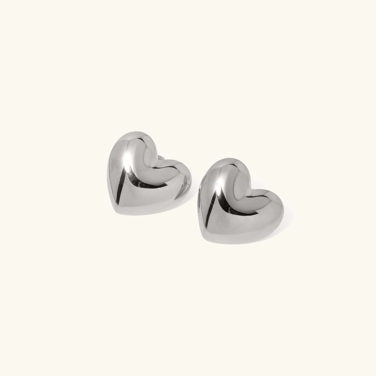 Aubree Gold Heart Earrings Image