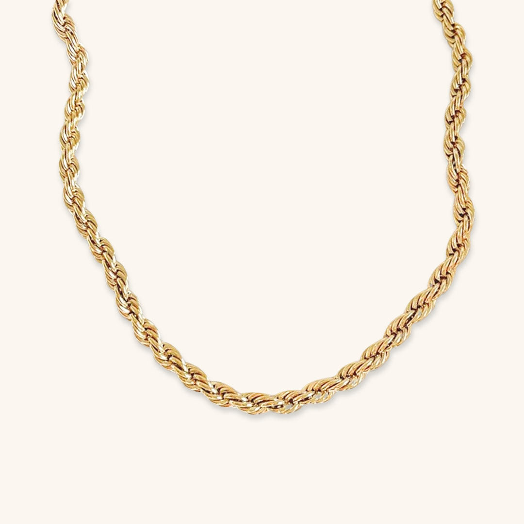 Bianca Rope Chain Gold Necklace Image