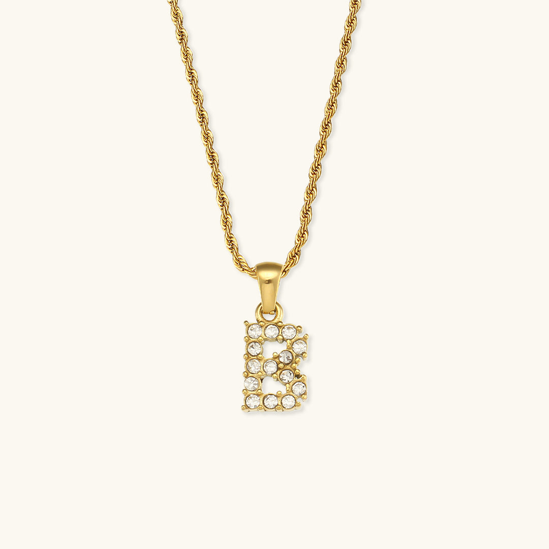 Maeve Letter Initial Diamond Necklace Image