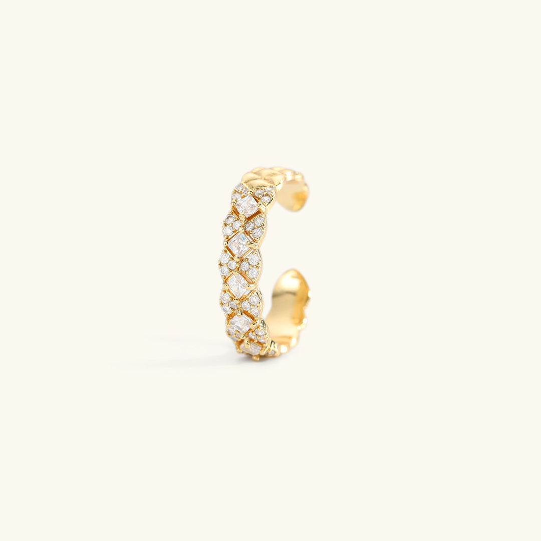 Camille Gold Patterned Ring Image