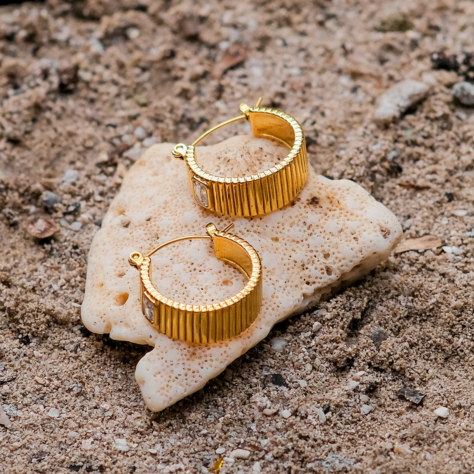 Carole Gold Hoop Earrings Image