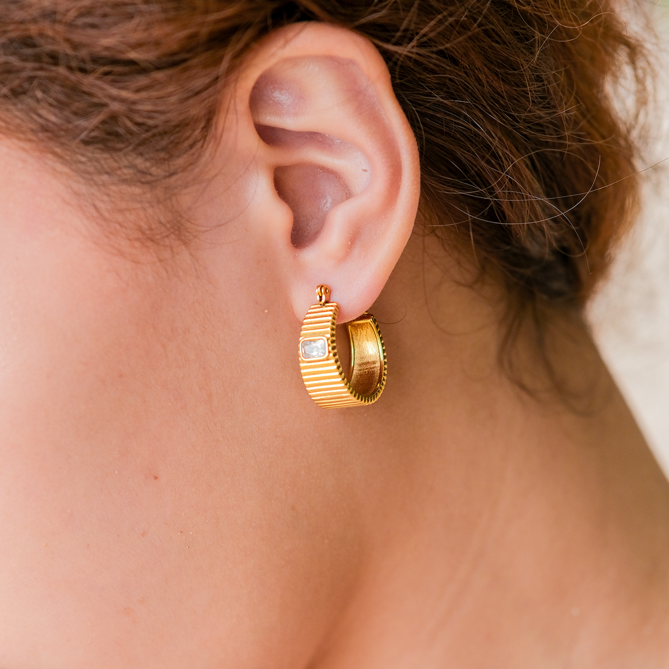 Carole Gold Hoop Earrings Image