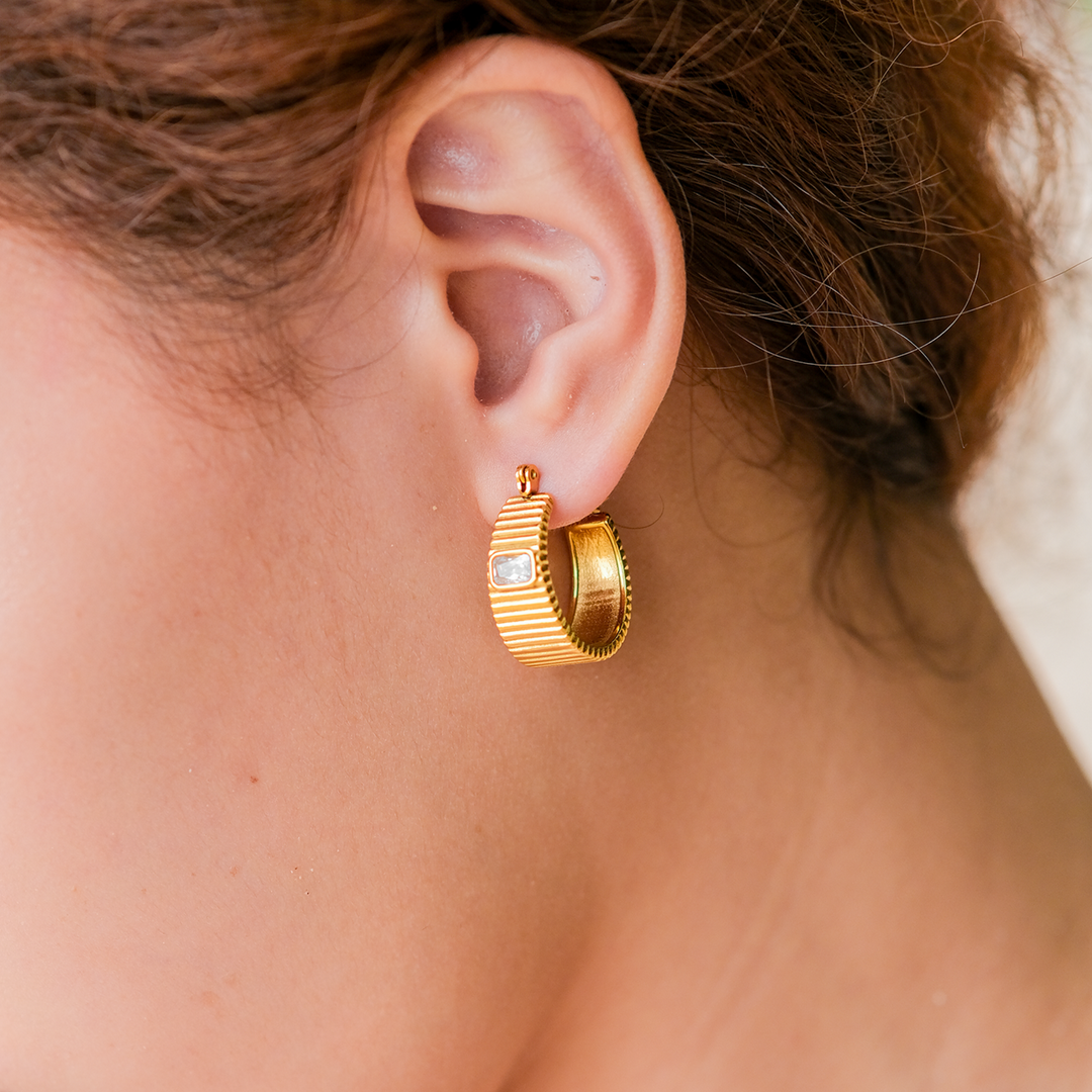 Carole Gold Hoop Earrings