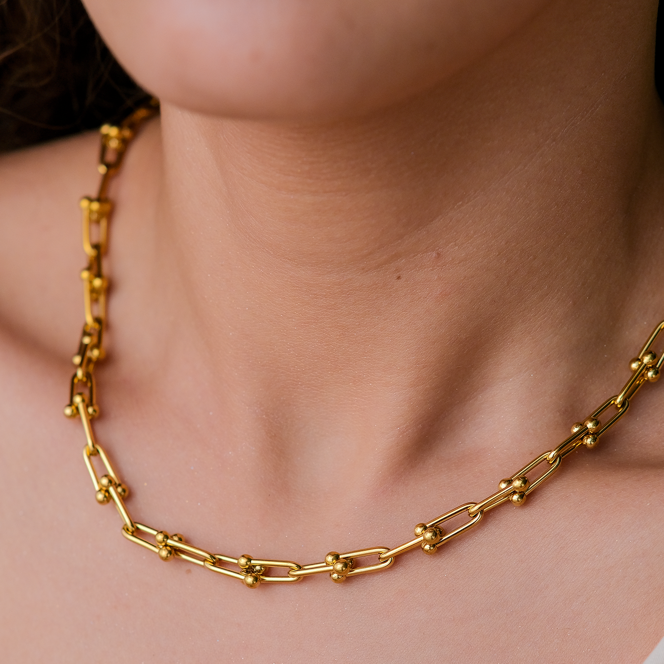 Cascade Gold Chain Necklace Image