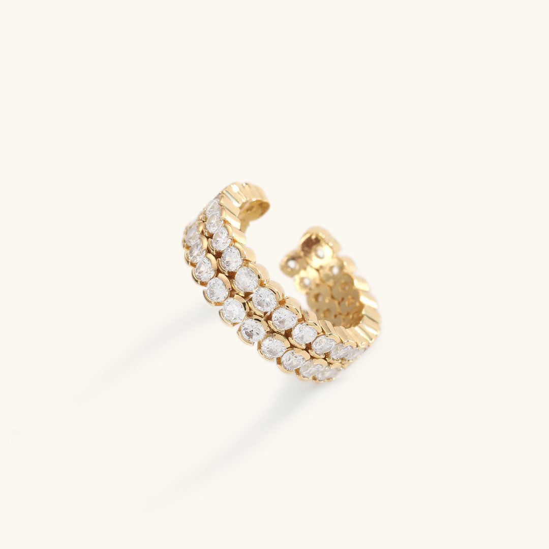 Cassandra Studded Gold Ring Image