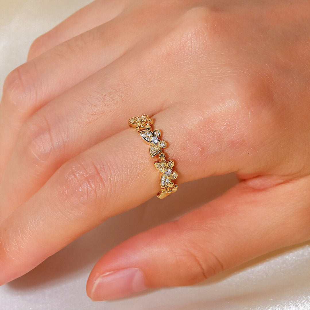 Colleen Butterfly Gold Ring Image