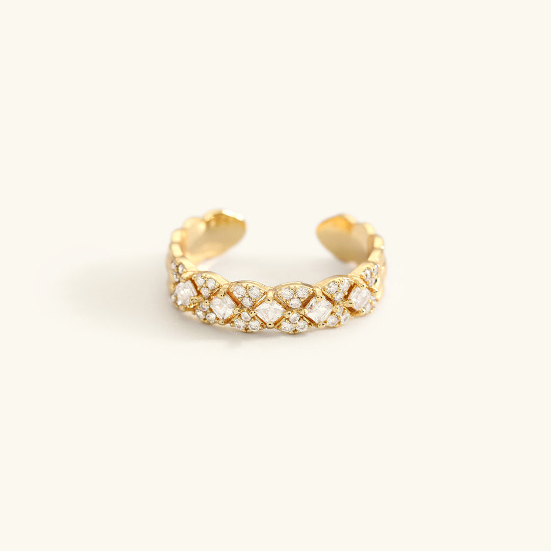 Camille Gold Patterned Ring Image