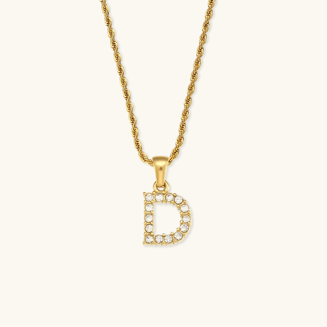 Maeve Letter Initial Diamond Necklace Image