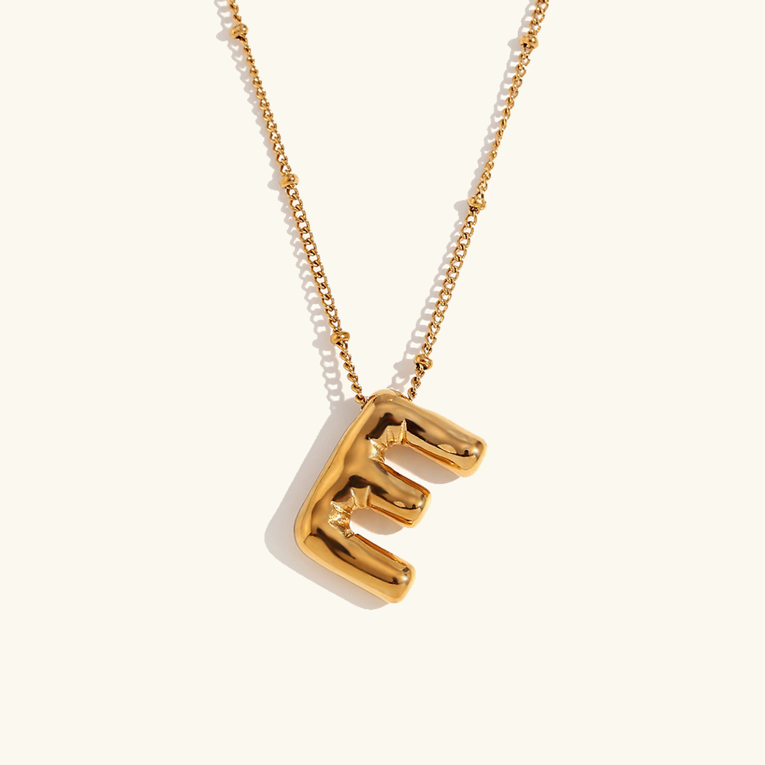 Balloon Gold Initial Necklace Image