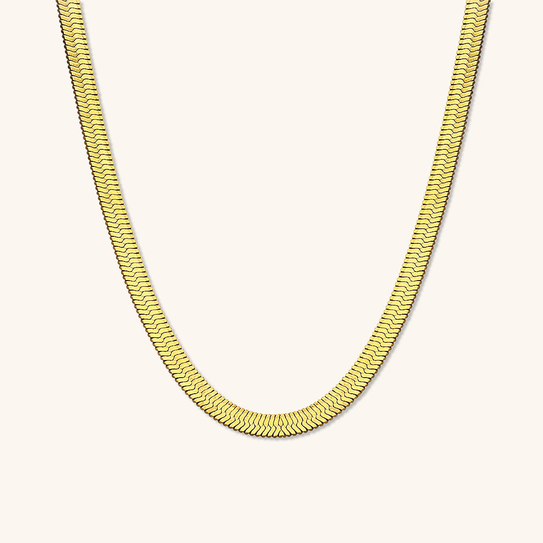 Elysian Gold Herringbone Necklace Image