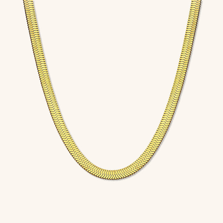 Elysian Gold Herringbone Necklace