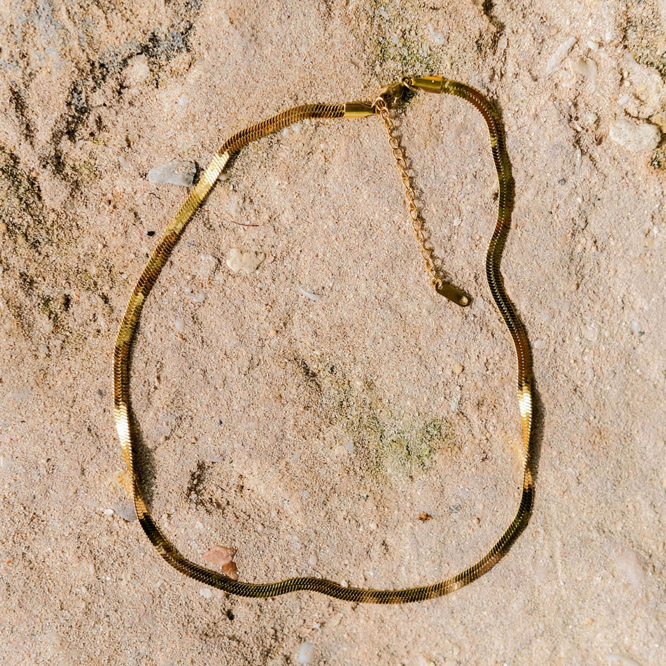 Elysian Gold Herringbone Necklace Image