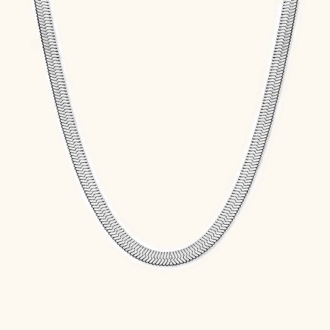 Elysian Gold Herringbone Necklace Image