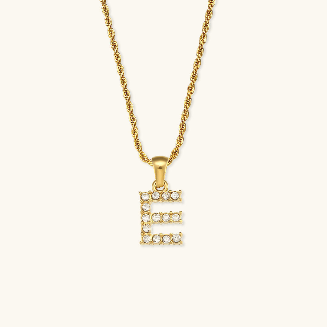 Maeve Letter Initial Diamond Necklace Image