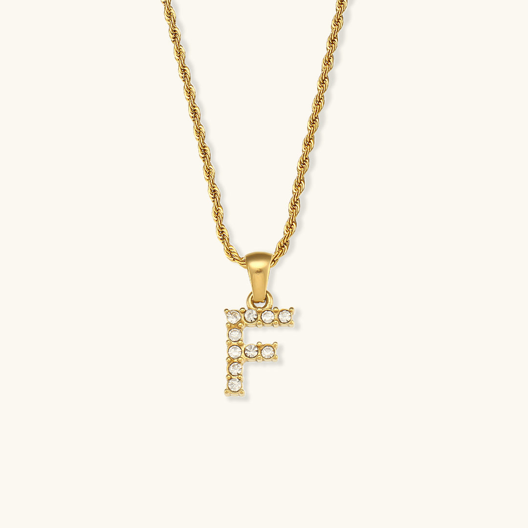 Maeve Letter Initial Diamond Necklace Image