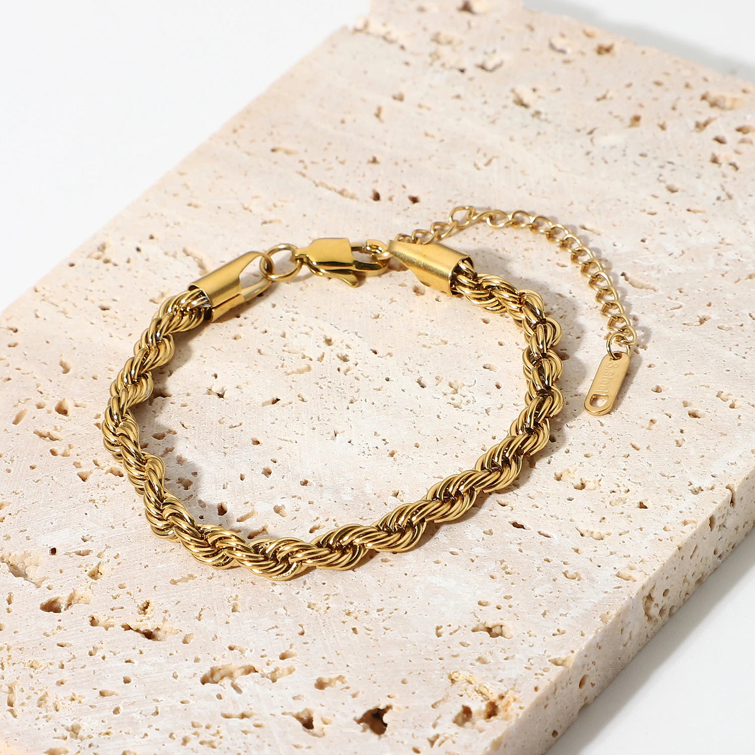 Clara Rope Chain Gold Bracelet Image