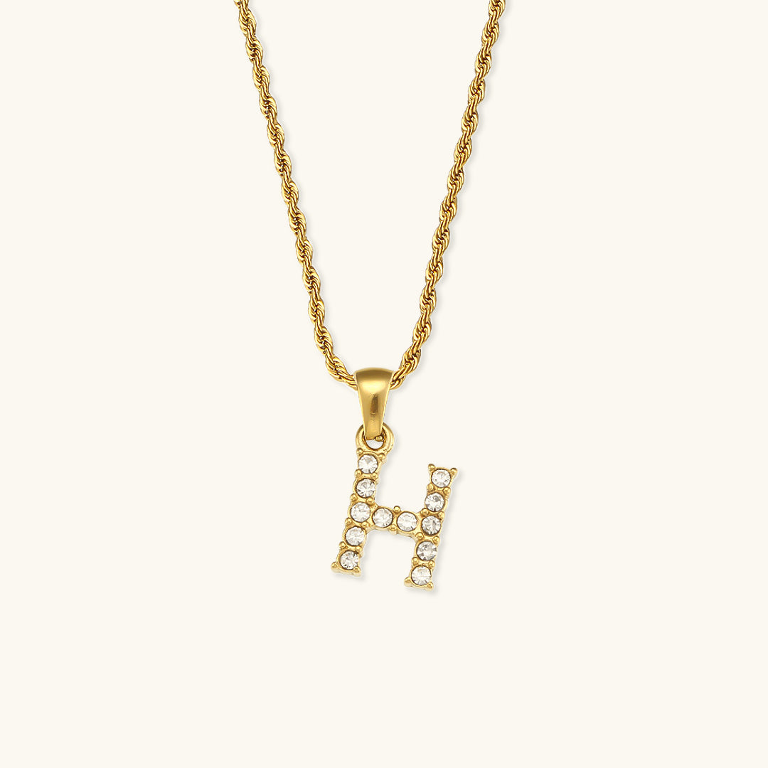 Maeve Letter Initial Diamond Necklace Image