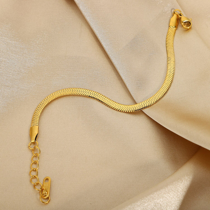 Ellaine Gold Herringbone Bracelet