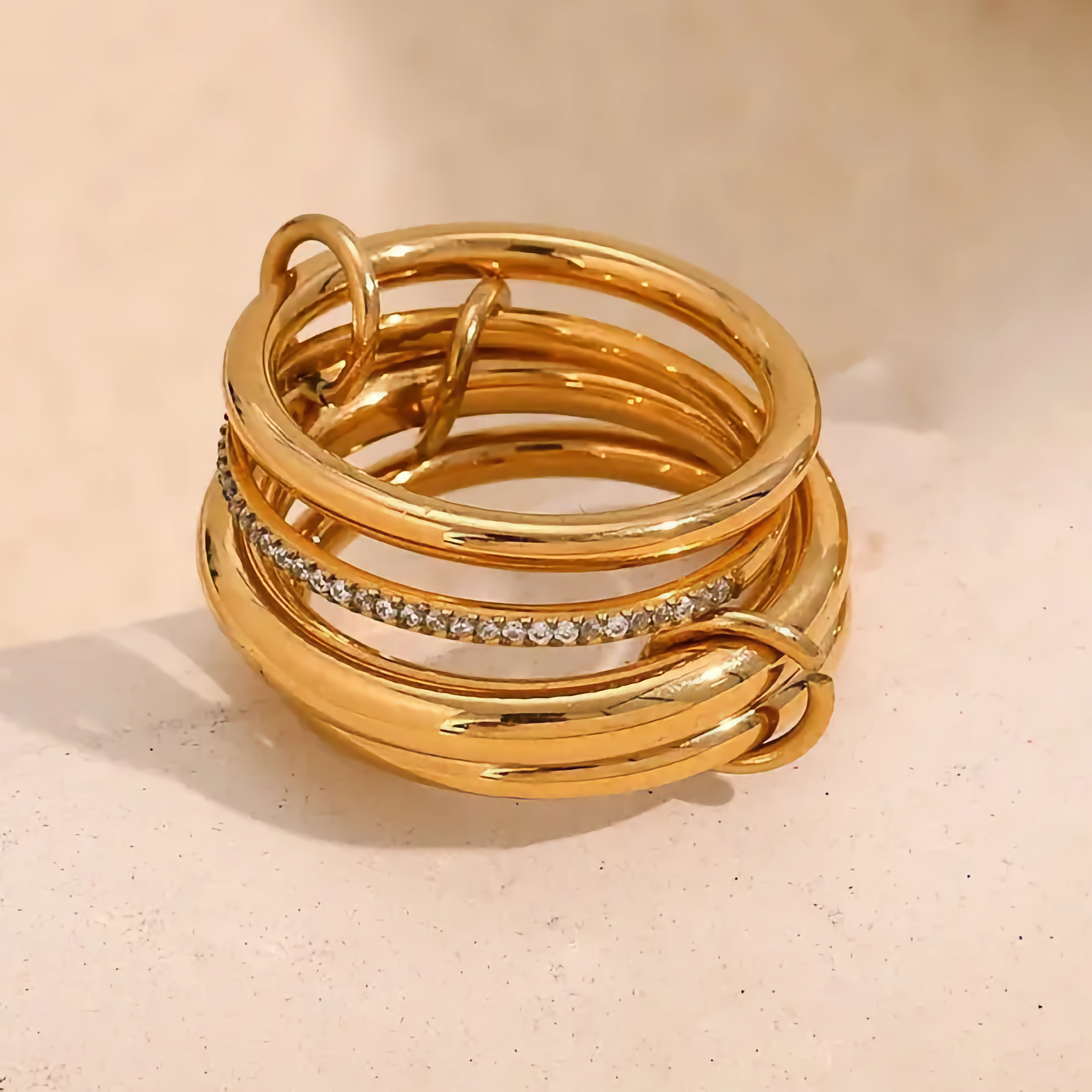 Christabel Diamond Ring Stack Image