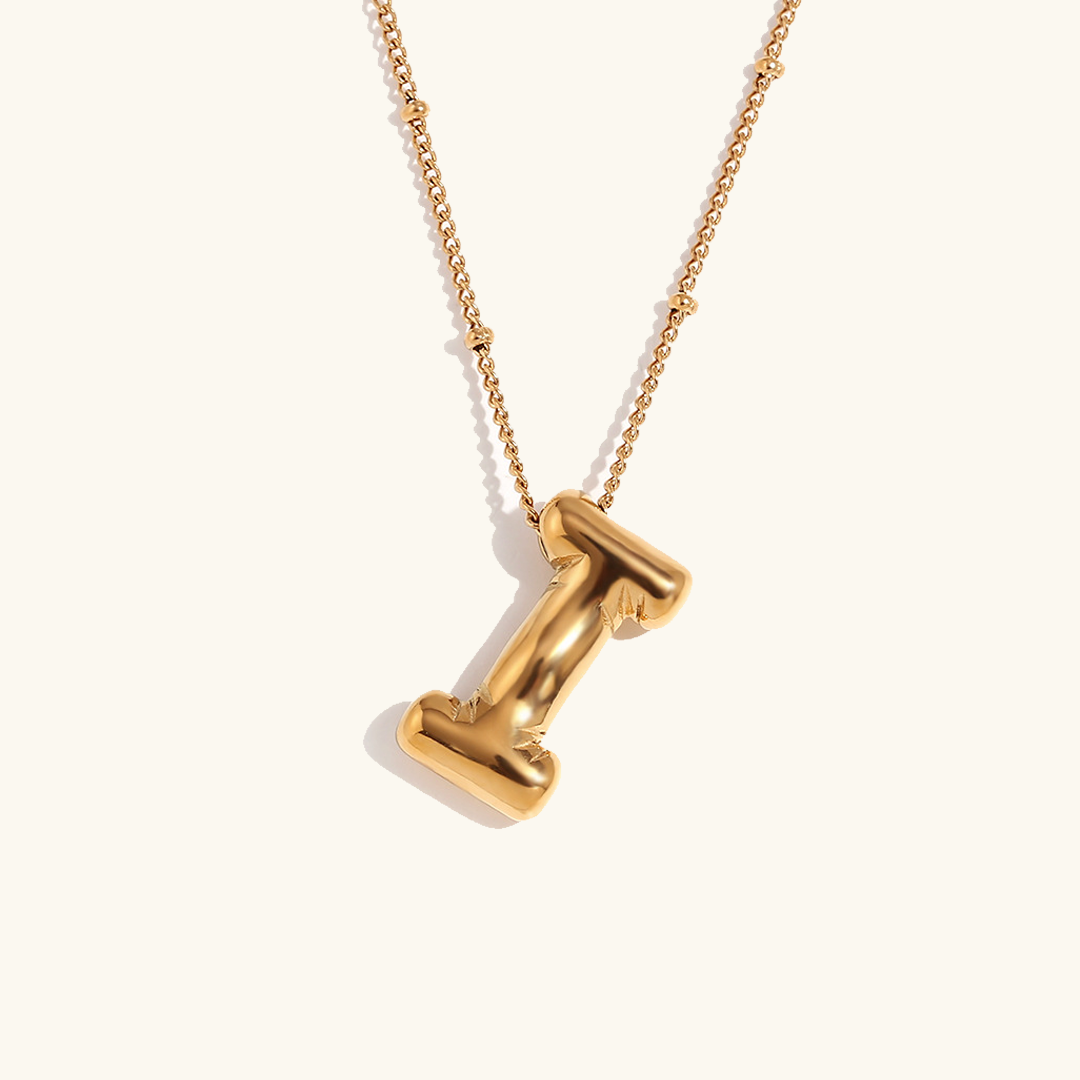 Balloon Gold Initial Necklace Image