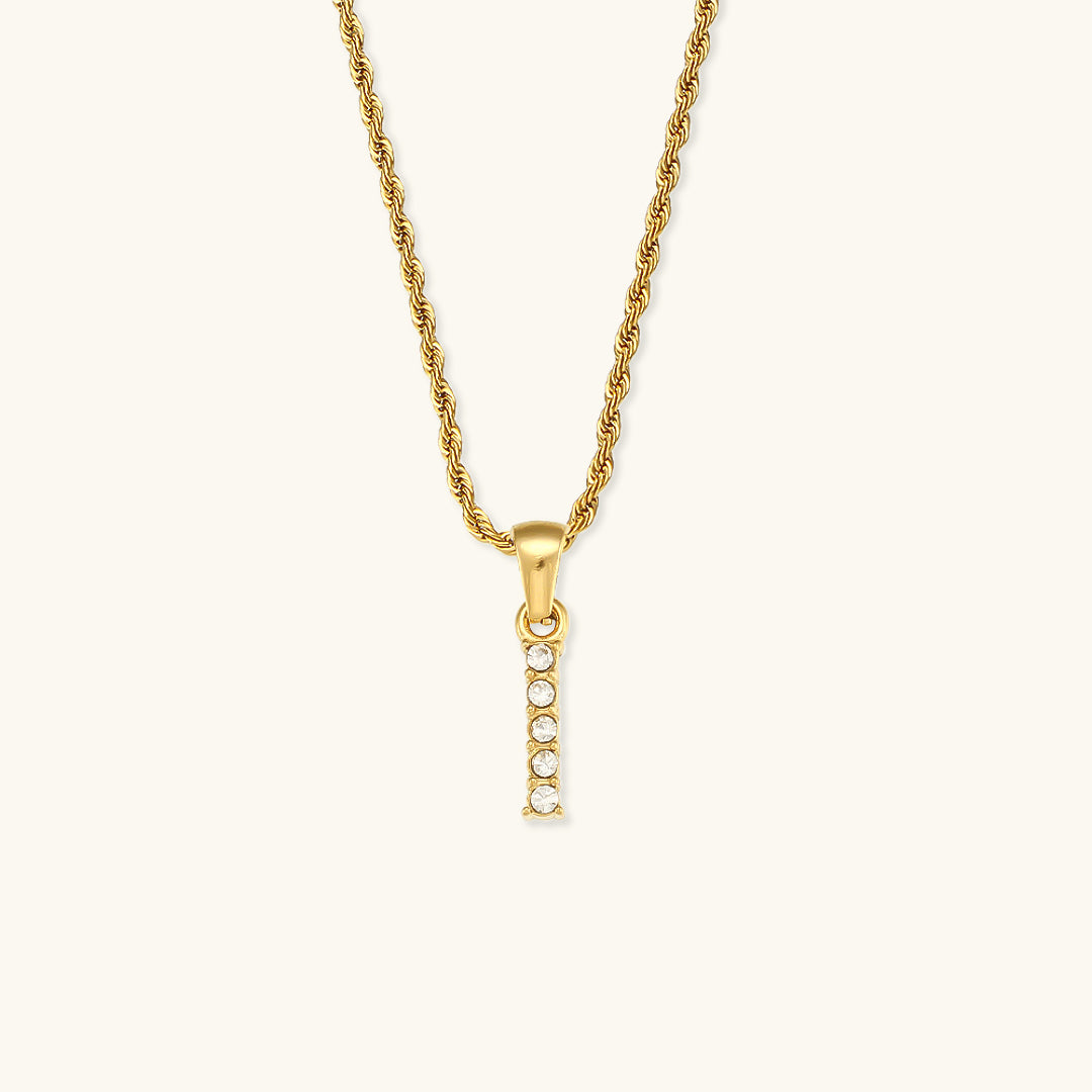 Maeve Letter Initial Diamond Necklace Image