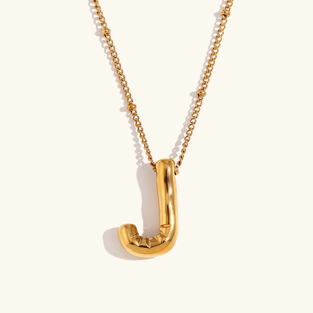 Balloon Gold Initial Necklace Image