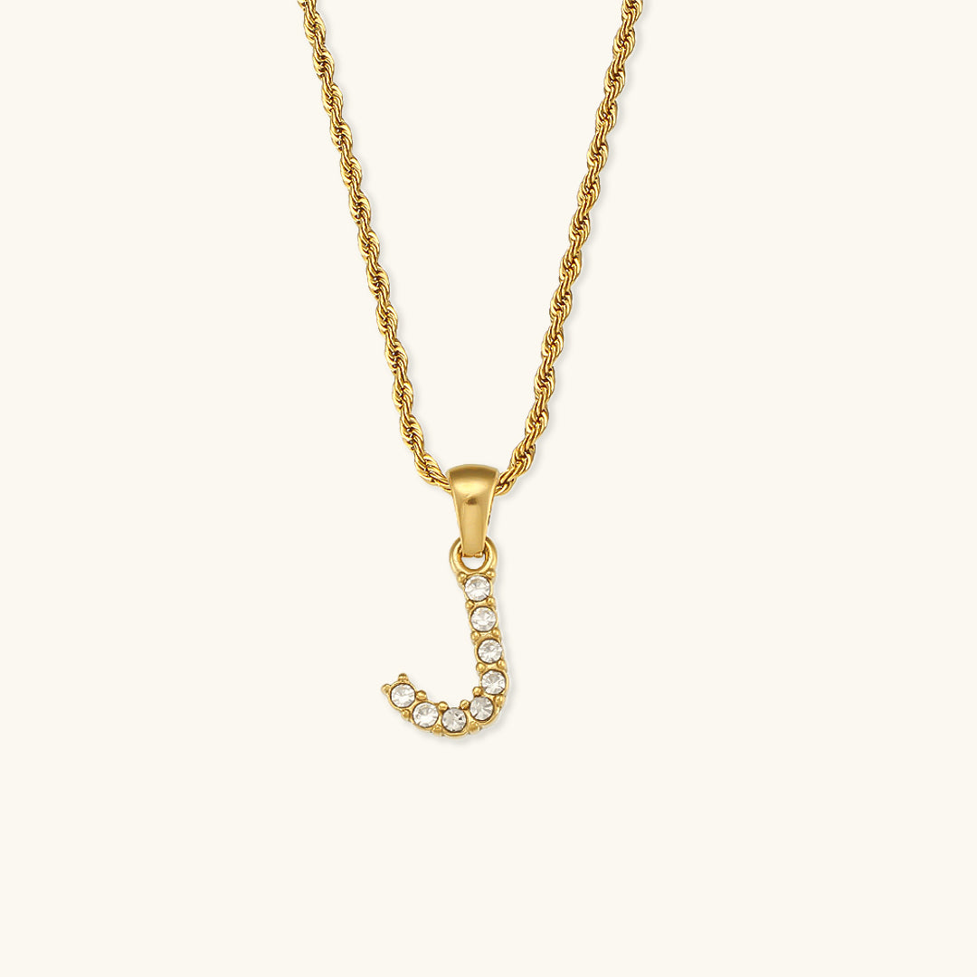 Maeve Letter Initial Diamond Necklace Image