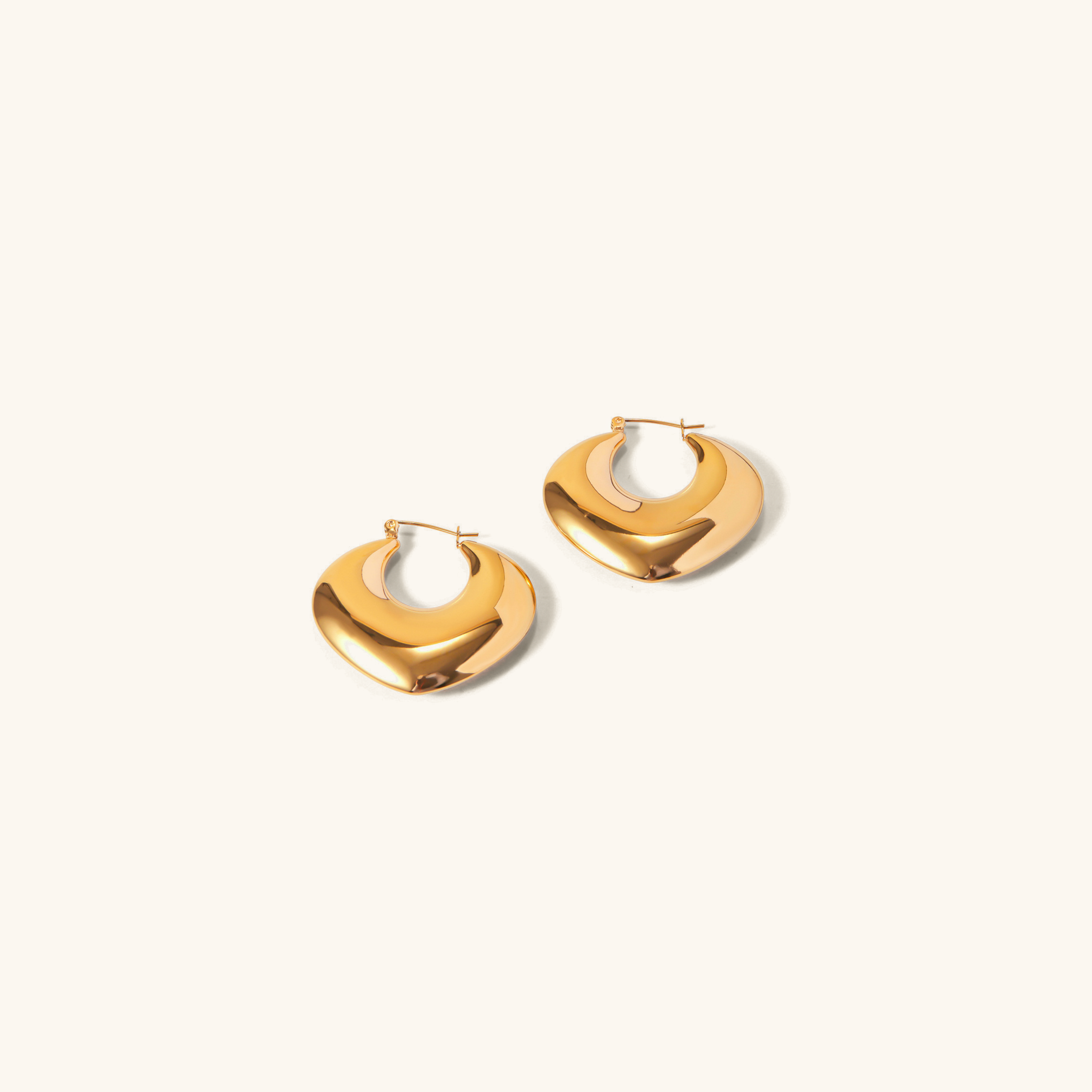 Fawn Gold Hoops Image