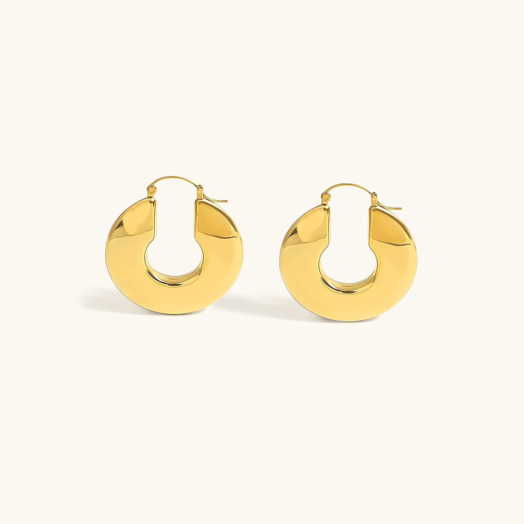 Kayleigh Chunky Hoop Earrings Image