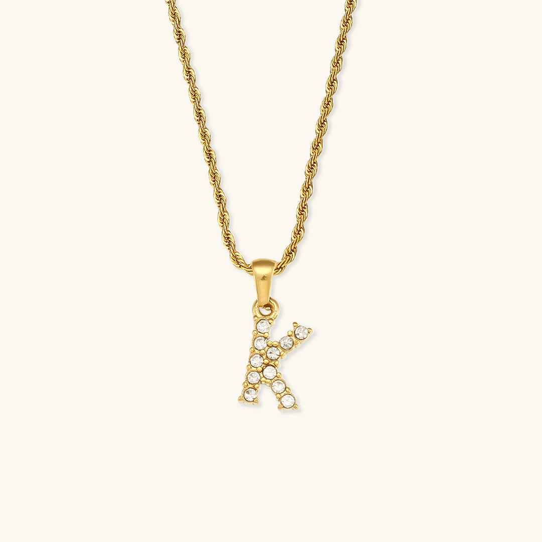 Maeve Letter Initial Diamond Necklace Image