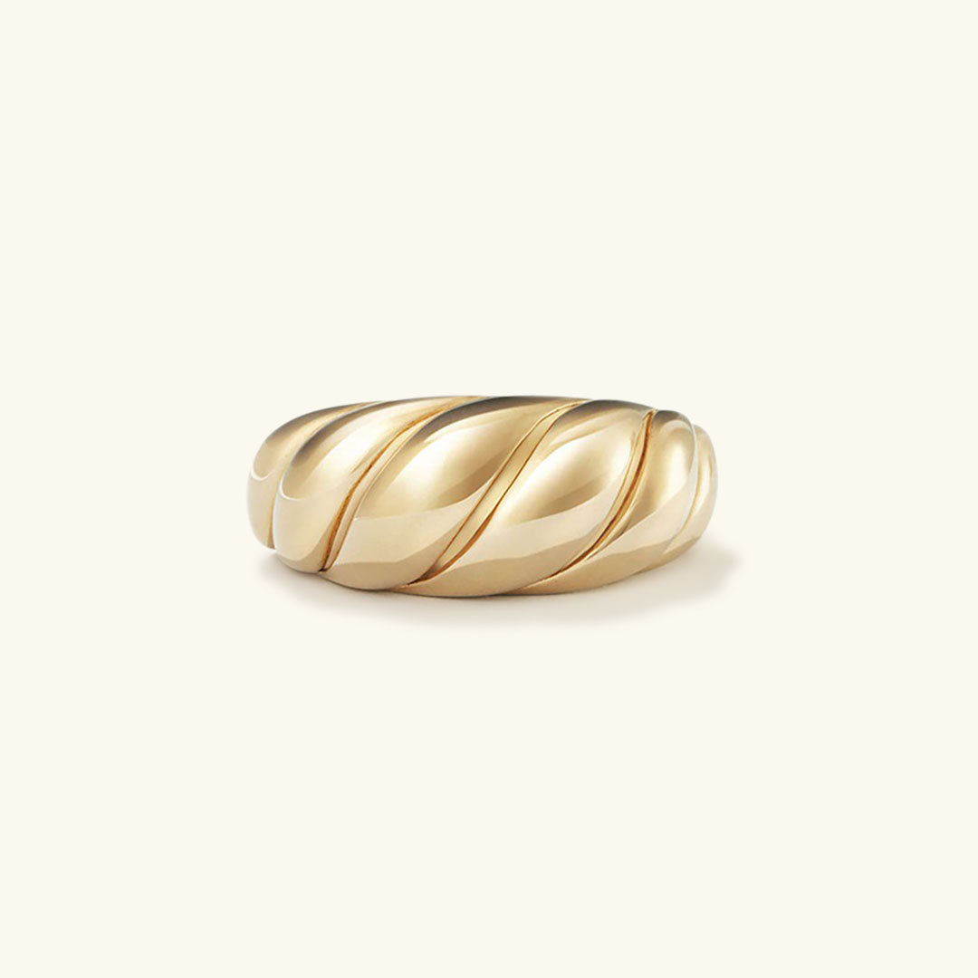 Lorelei Gold Croissant Ring Image