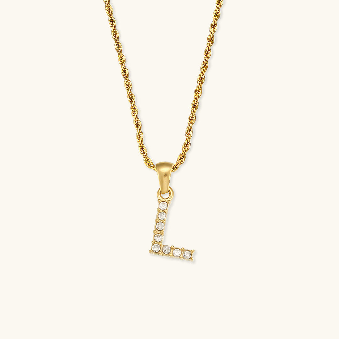 Maeve Letter Initial Diamond Necklace Image