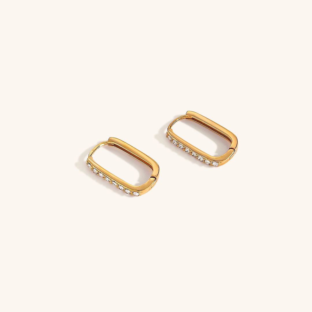 Maya Gold Hoop Earrings Image