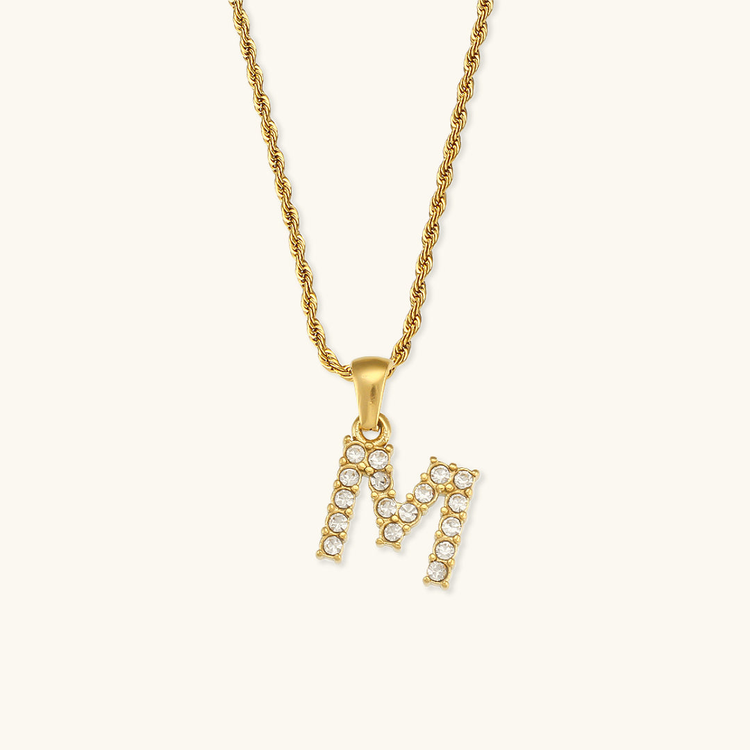 Maeve Letter Initial Diamond Necklace Image