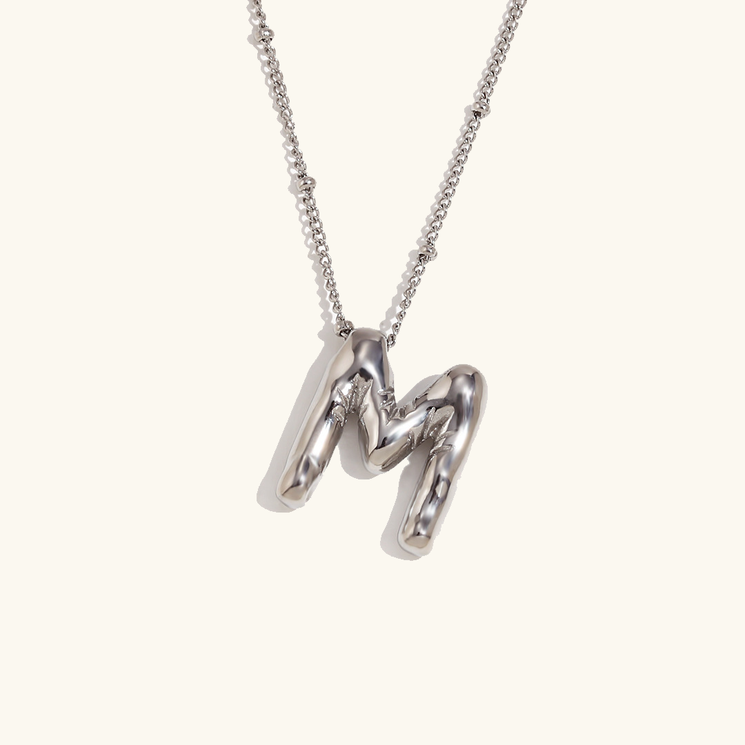 Balloon Gold Initial Necklace Image